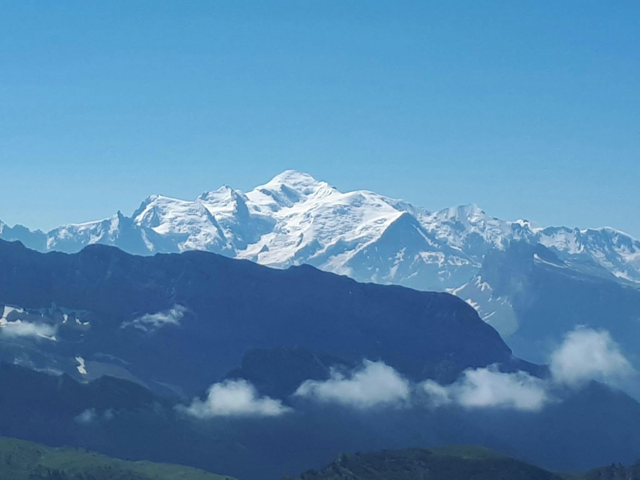 Morzine vue sur le Mont Blanc été